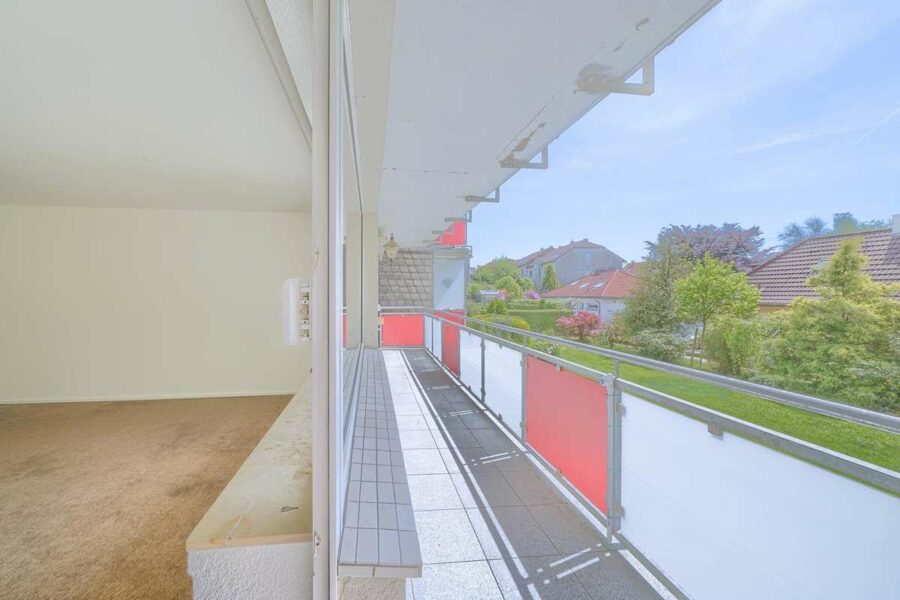 Erdgeschoss Wohnung mit Garage in grüner Lage von Haßlinghausen - Balkon