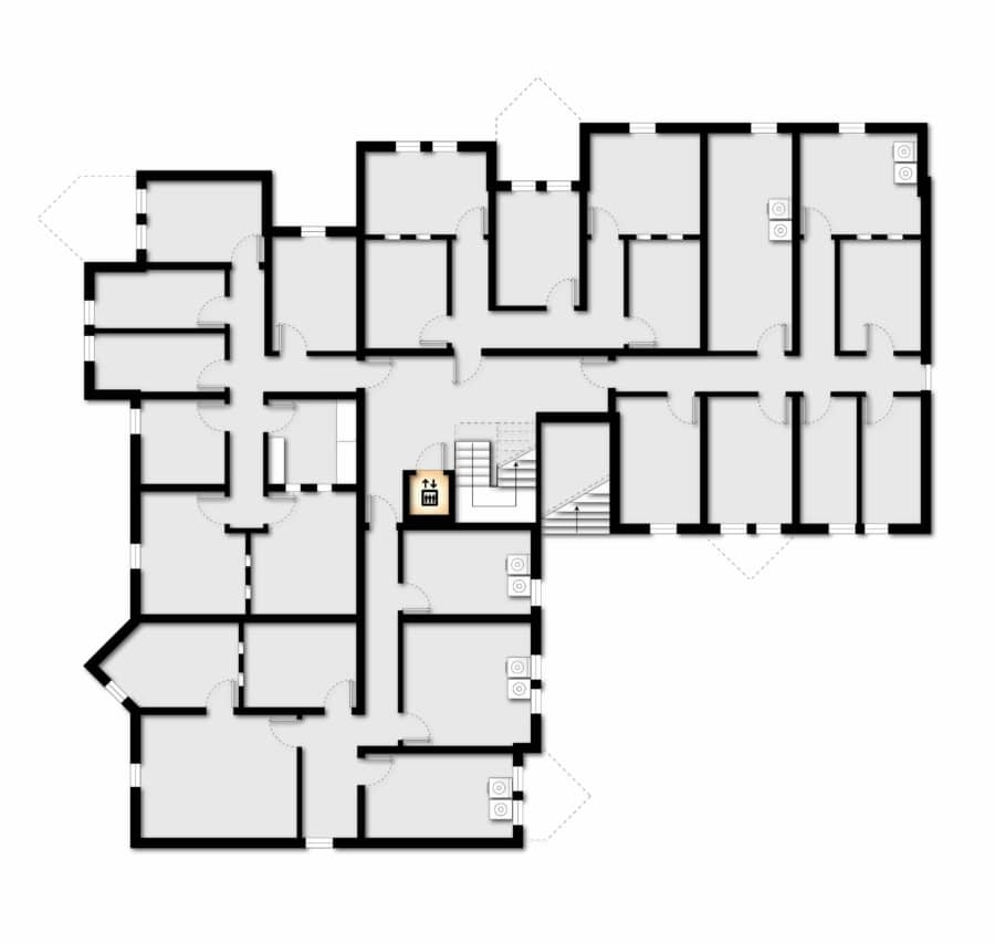 Grundriss Kellergeschoss - Charmante 2,5-Zimmer-Eigentumswohnung mit Tiefgaragenstellplatz in ruhiger Lage von Herdecke-Ende