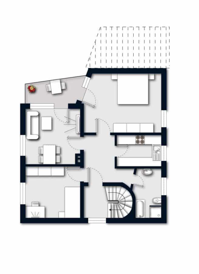 Ein- oder Zweifamilienhaus in bevorzugter Lage Hagen Klosterviertel - Obergeschoss