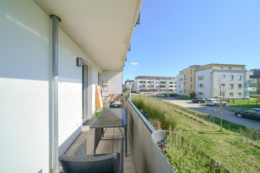 Moderne Neubau - 2,5 - Zimmer ETW in der Herdecker Ruhraue - Balkon