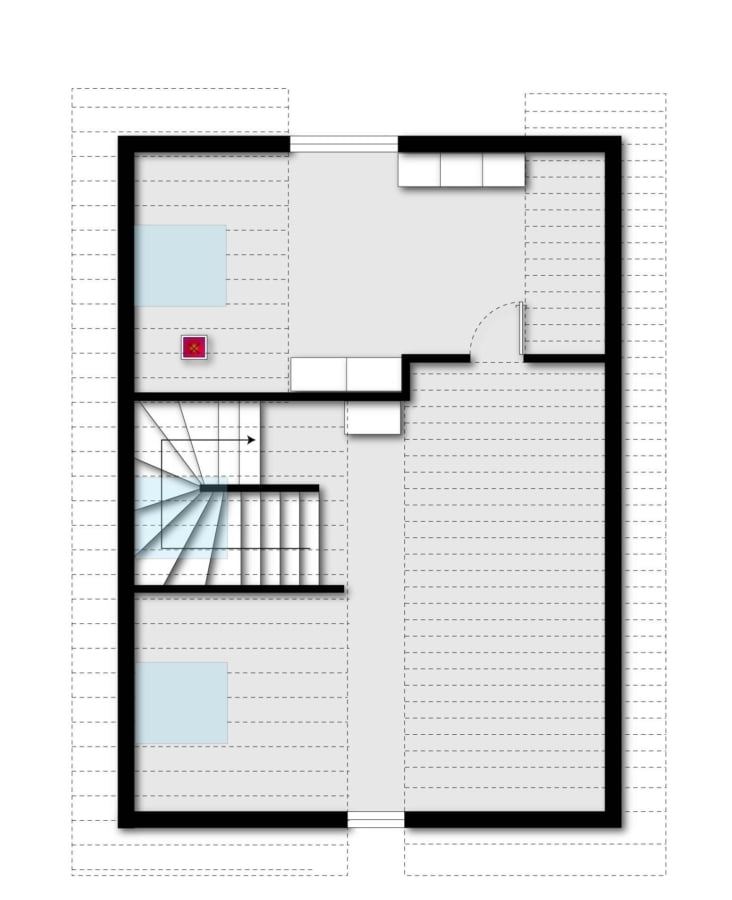 Charmante Maisonettewohnung mit eigenem Zugang in familiärem Ambiente in Niedererbach - Grundriss Spitzboden